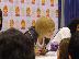 Moga of Dempagumi.inc during an autograph session