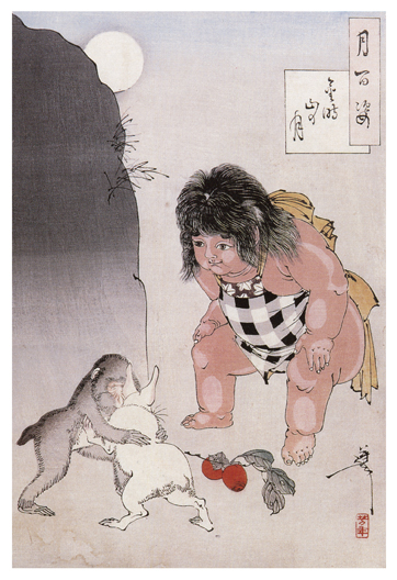 Yoshitoshi's print of Kintaro