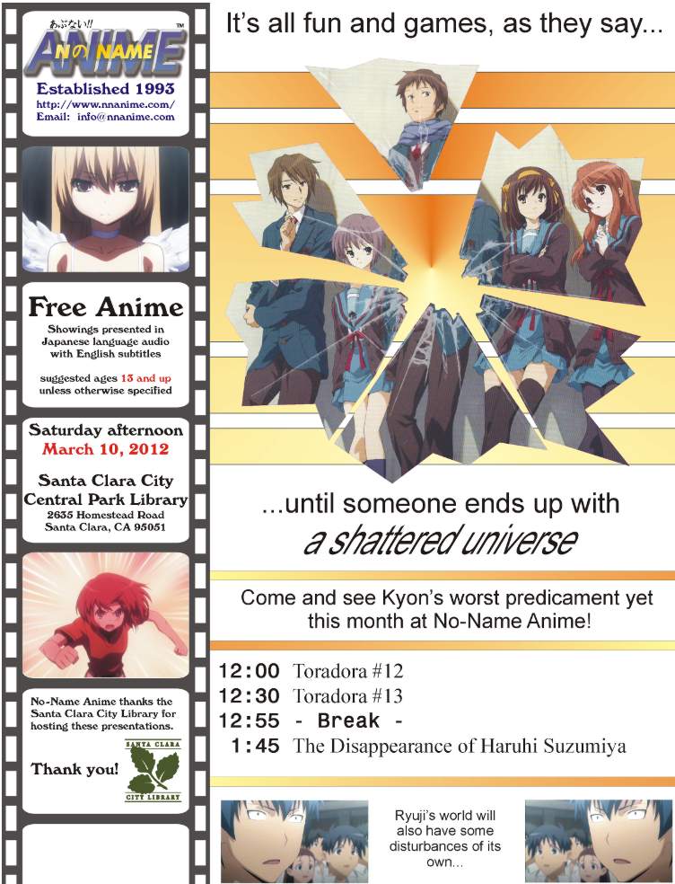March 2012 No-Name Anime flyer