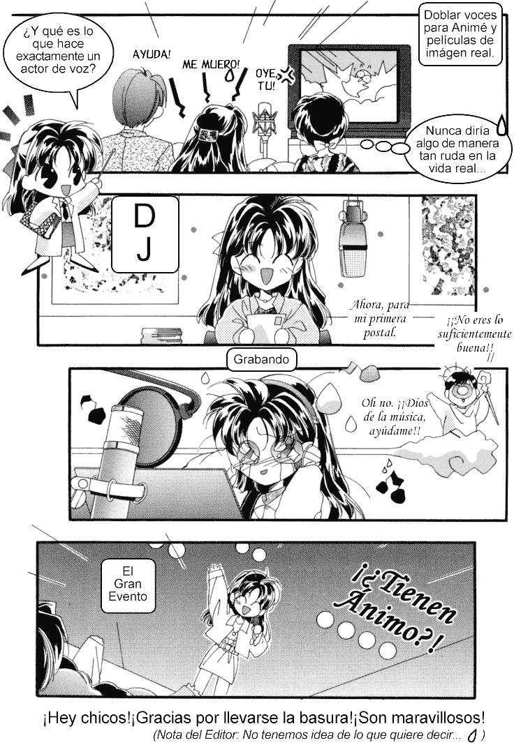 Introductory comic to Megumi's book, Ashita ga aru sa, pt 1