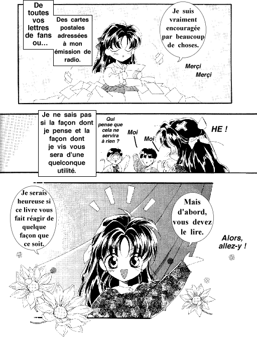 Introductory comic to Megumi's book, Ashita ga aru sa, pt 6