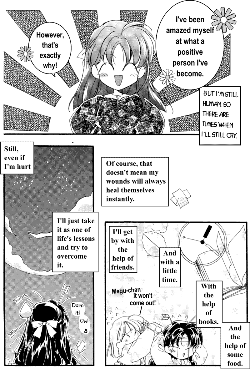 Introductory comic to Megumi's book, Ashita ga aru sa, pt 5